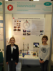 Charlotte Klar, Katharina Austermann, Emma Sonnenberg: Physik, 1. Preis Schüler experimentieren