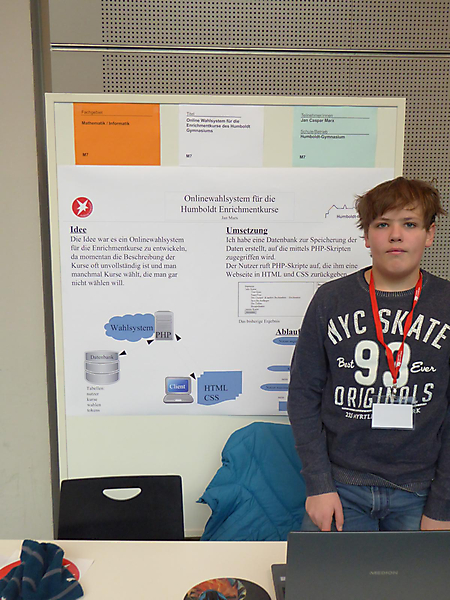 Jan Marx: Mathematik/Informatik, 3. Preis Schüler experimentieren