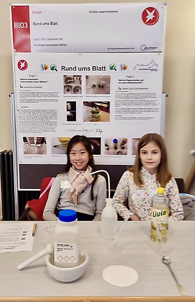 Enqi Li, Lilja Cuntz: Biologie -Schüler experimentiern, 2. Preis + Sonderpreis "Tierparkbesuch"